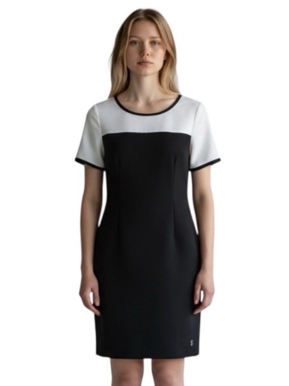 Juicy Couture Black and White Short Sleeve Bodycon Mini Dress size Small